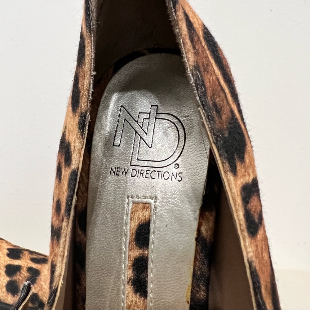 New Directions Leopard Print Pumps Chic Faux - Picture 8 of 9